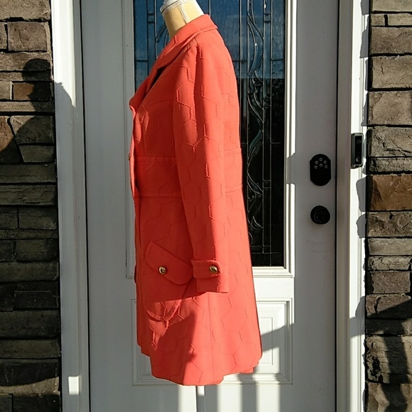 Vintage Orange Dress & Jacket 1 of 2 - Picture 4 of 8